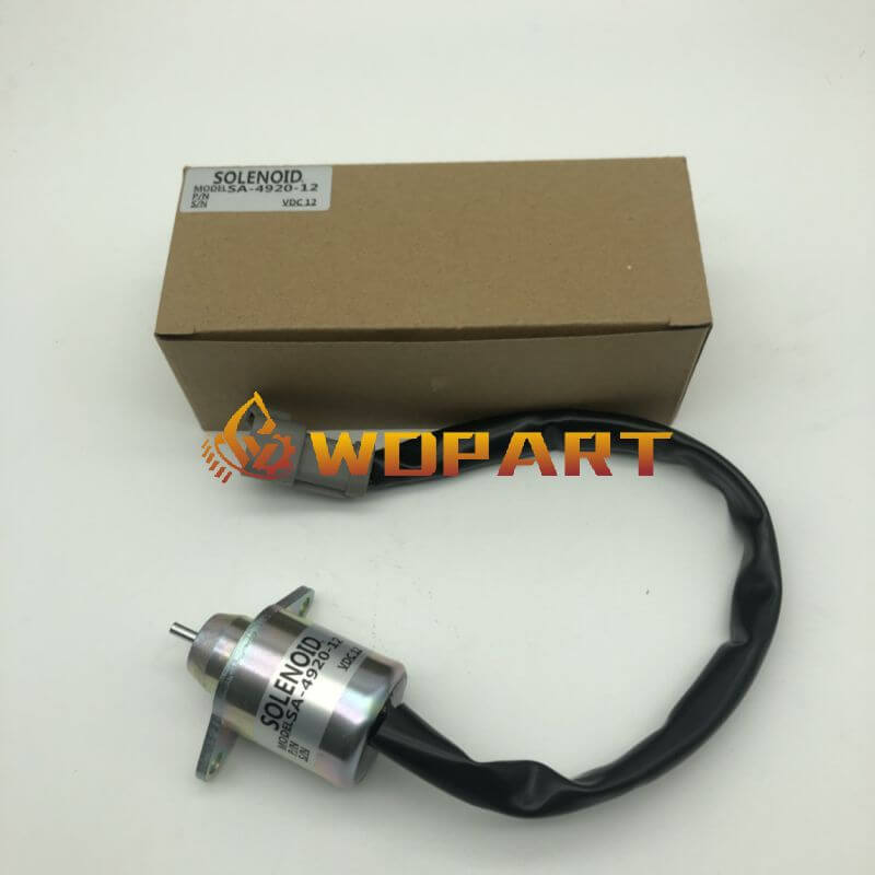 Wdpart 41-6383 SA-4920-12 Fuel Shutoff Stop Solenoid for Yanmar Engine Replaces Thermo King 4TNE84