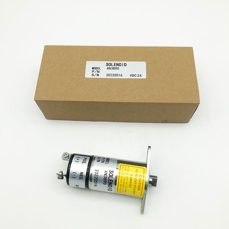 4N3890 4N-3890 Air Intake Shutoff Solenoid for Caterpillar Industrial Engine Models 3304 | WDPART