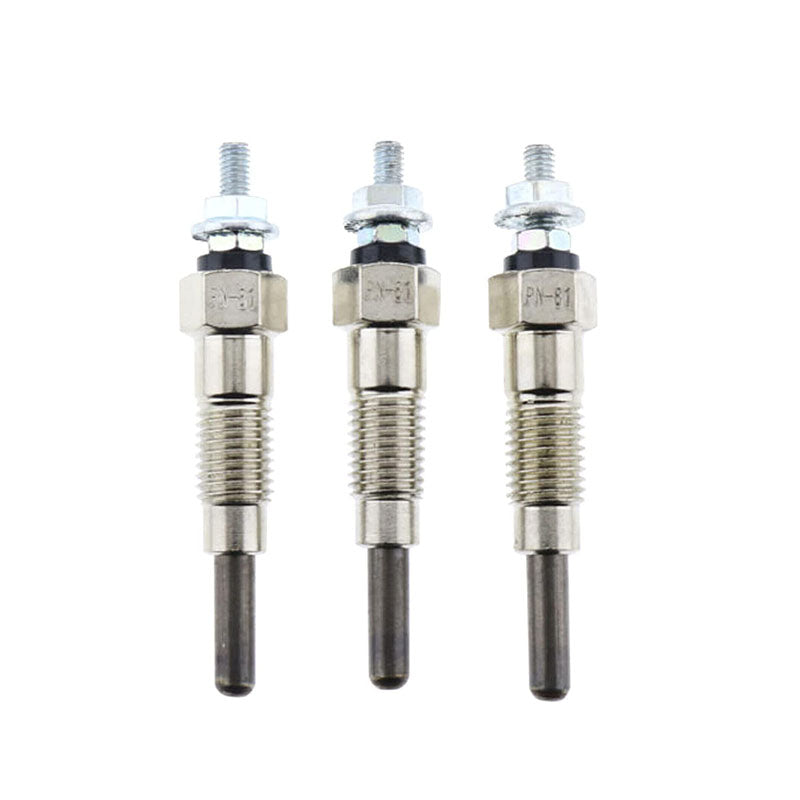 3 PCS Glow Plug YM129795-77800 for Komatsu Excavator PC12R-8 PC15R-8 Skid Steer Loader SK04J-2