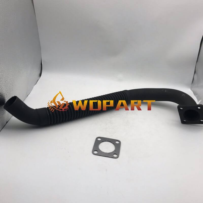 Wdpart 6701151 Exhaust Muffler Pipe with Gasket for Bobcat Skid Steer Loader 763 S185 S150 S160 S175 S130 751 763