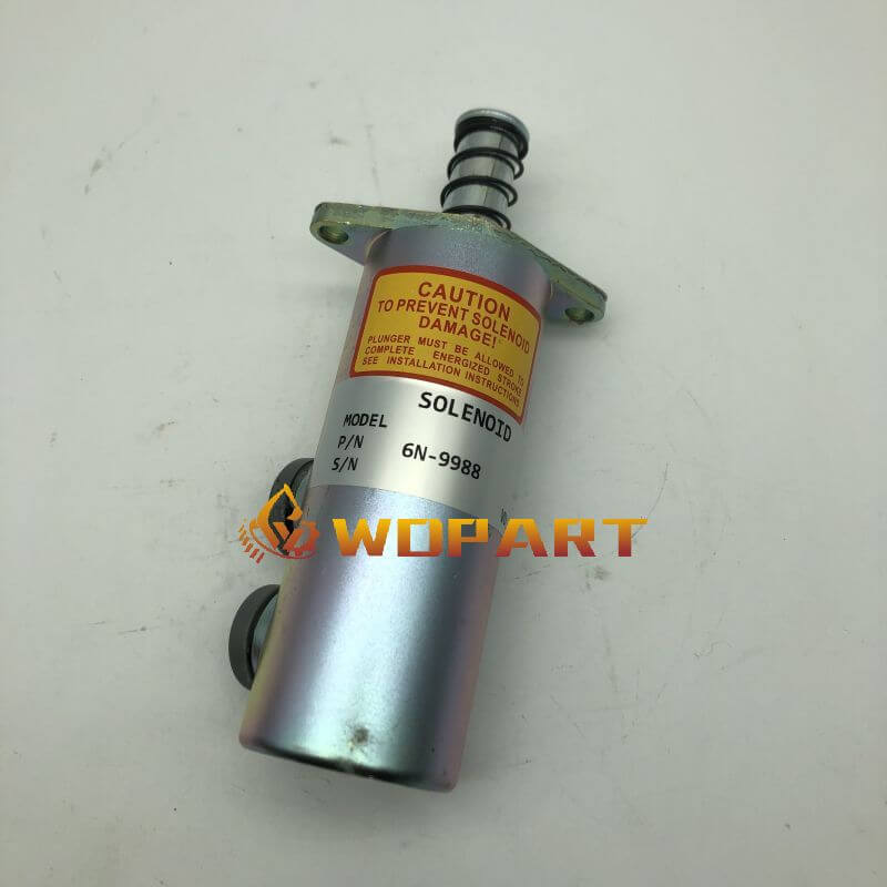 6N9988 Shutdown Slave Solenoid for Caterpillar Compactor PS-500 Excavator 225 Engine 3208 Series