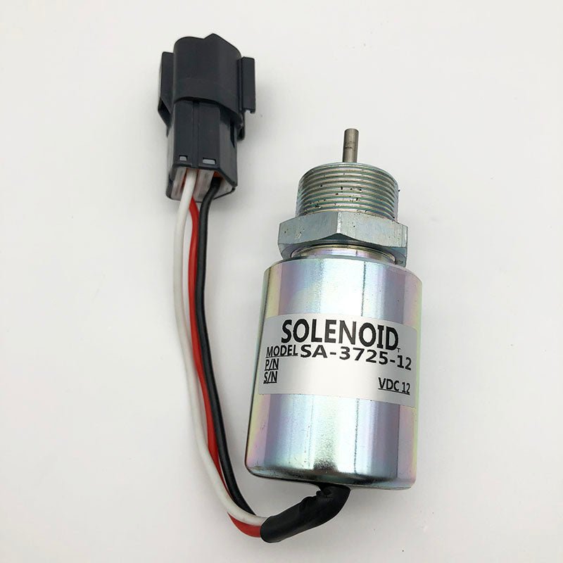 SA-3725-12 30A87-20400 30A87-20401 30A87-00040 Stop Solenoid 12V for Mitsubishi S4L S3L L3E EC15 223D Volvo EC13 35 45 JOB 281 | WDPART