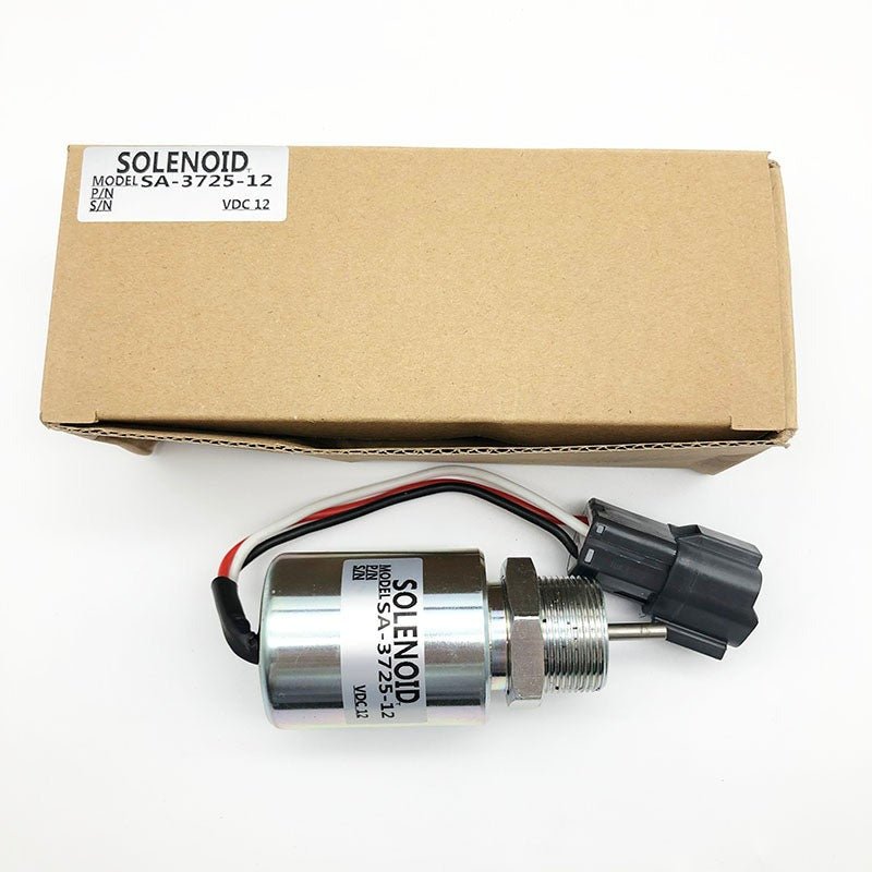 SA-3725-12 30A87-20400 30A87-20401 30A87-00040 Stop Solenoid 12V for Mitsubishi S4L S3L L3E EC15 223D Volvo EC13 35 45 JOB 281 | WDPART