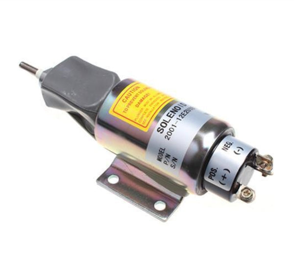Diesel Stop Solenoid 2000-4505 2001-12E2U1B1S1A with 3 Terminals for Woodward 2000 Series | WDPART